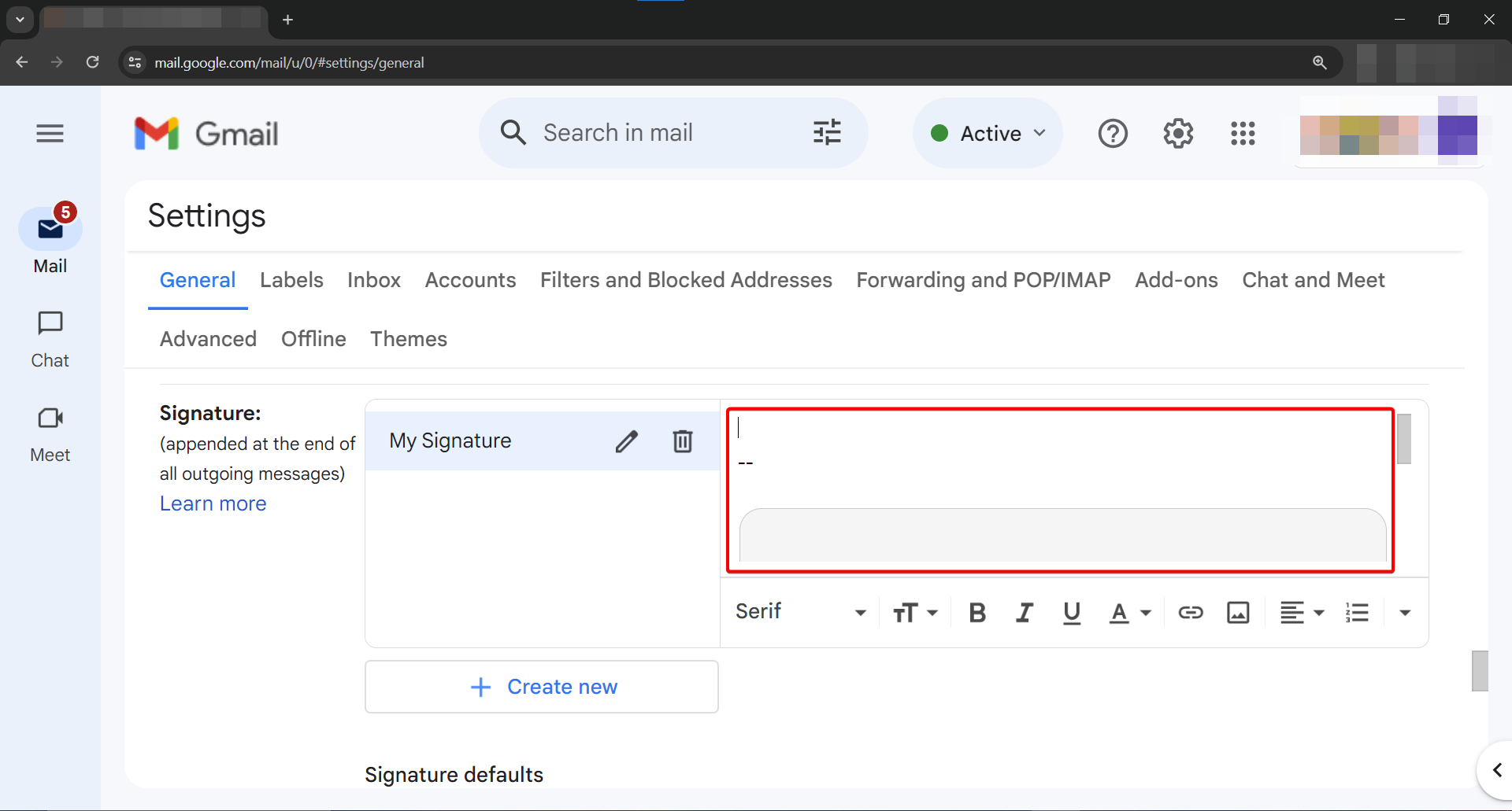 Step 11: Paste the Signature